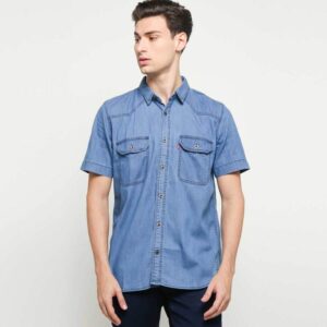 Carvil Leslie Lb Men Shirts Light Blue